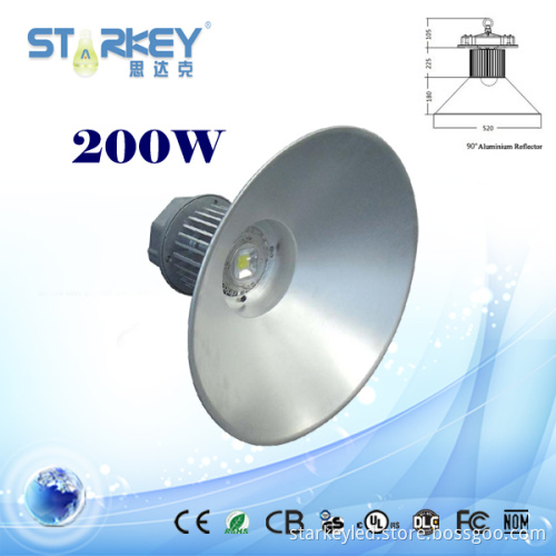 IP65 200W COB LED High Bay Light with Bridgelux Chip